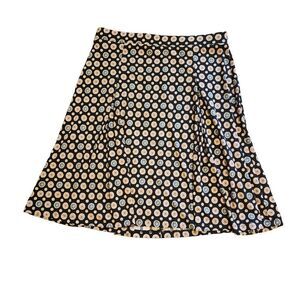 Kaileigh A-Line Flower Print Skirt